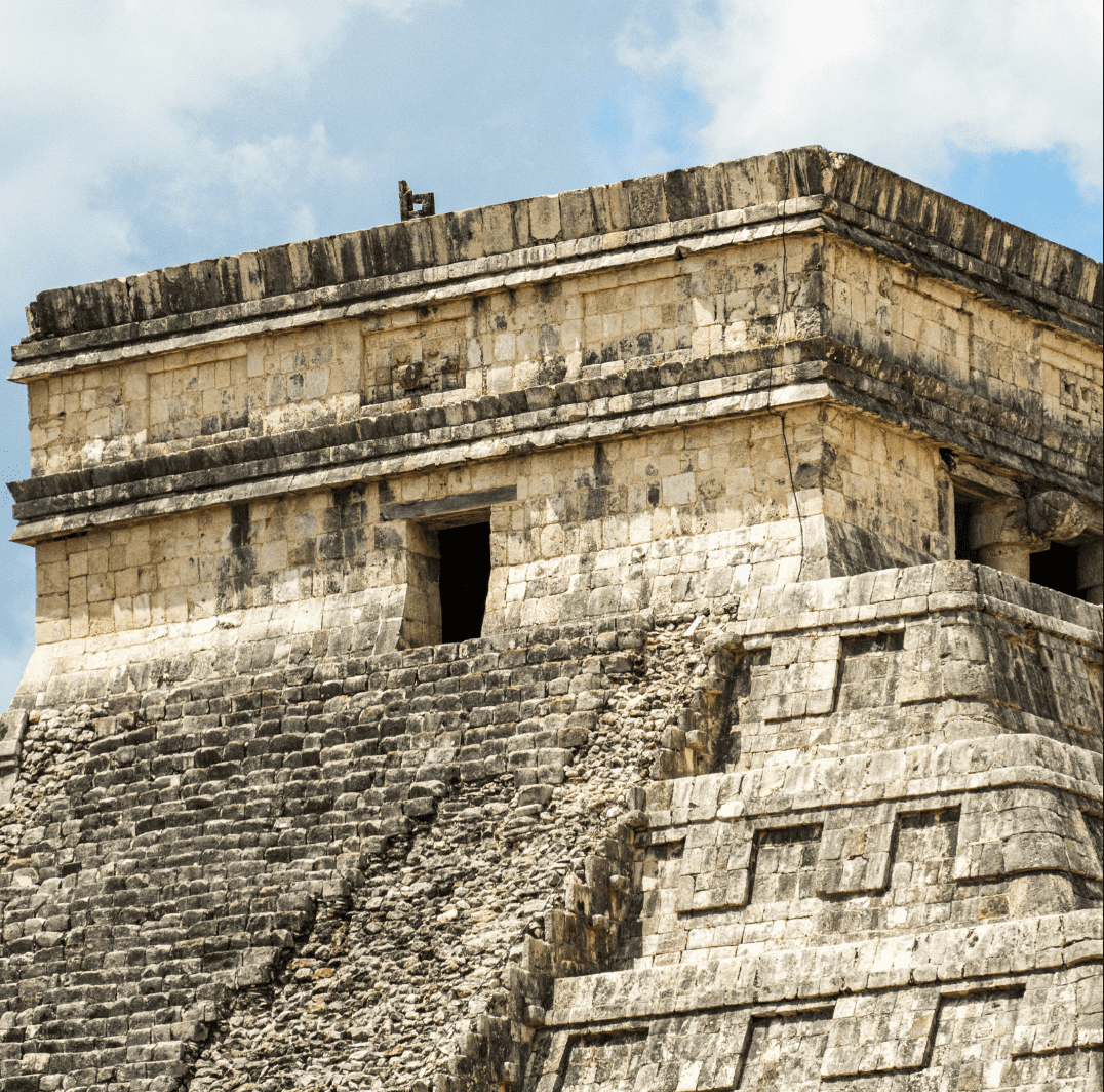 Historic stone building at Chichén Itzá archaeological site